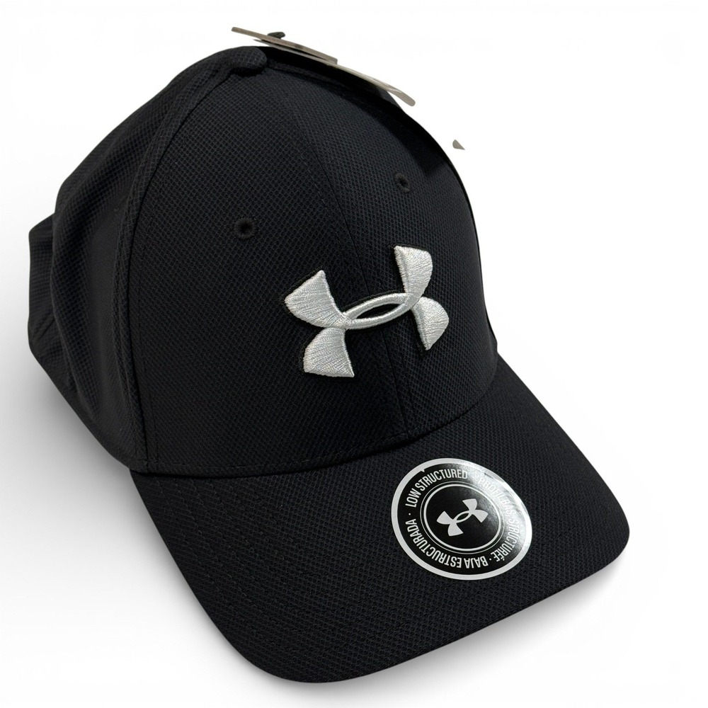 Under Armour Blitzing 3.0 Mens Black Low Structured‎ Baseball Cap Hat NWT XL 2XL